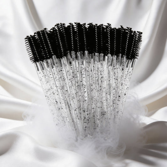 Einweg Wimpernbürsten Set, 50 Stk. - Schwarz